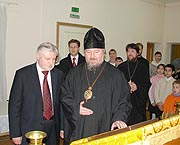 Епископ Архангельский Тихон встретился с председателем Совета Федерации РФ С.М. Мироновым